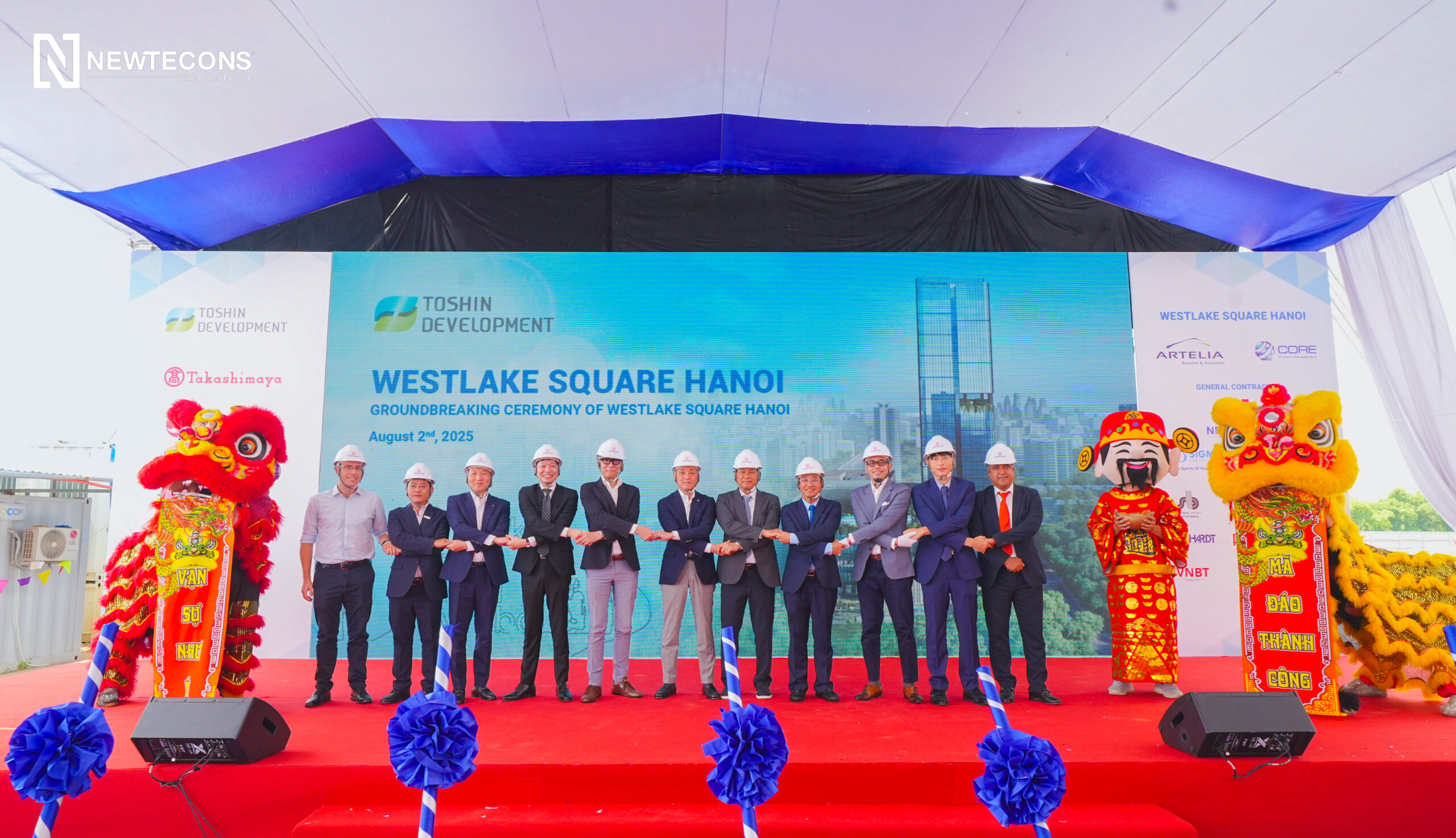 NEWTECONS CHÍNH THỨC TRIỂN KHAI DỰ ÁN WESTLAKE SQUARE HANOI – KHU PHỨC HỢP DO TOSHIN DEVELOPMENT PHÁT TRIỂN